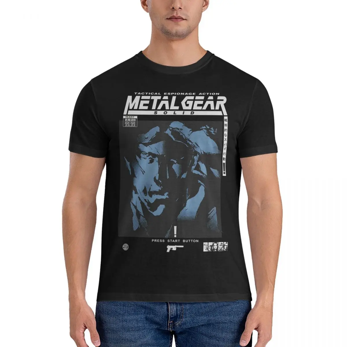 Tremendous T-Shirt for Men Metal Gear Novelty 100% Cotton Tees Round Neck Short Sleeve T Shirt New Arrival Clothing