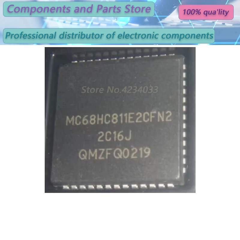 1PCS  MC68HC811E2CFN2  MC68HC811E2CF  MC68HC811E2  PLCC52  new100%  MC68HC811E2CFN2