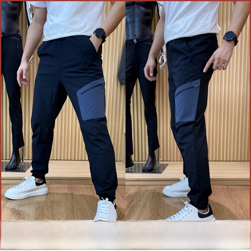 

Легкие дышащие уличные повседневные брюки Elastic Me, тонкие летние молодежные длинные брюки Faion Ci Sle