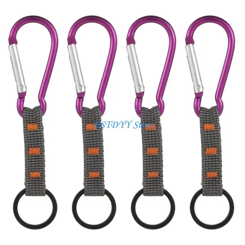 

G6DE Nylon Keychain with Carabiner Nylon Carabiner Keychain Clip with Strap for Keys