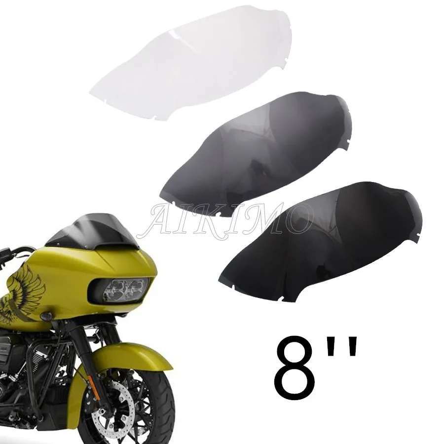 

8" Wind Splitter Windshield Windscreen Front Glass for Harley Touring Road Glide Ultra FLTRU FLTRX 2015- 2020 2019 2018 2017