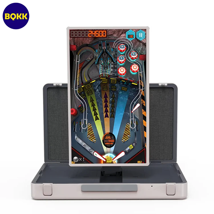 Latest Android 12 System 27 Inch Briefcase Touchscreen TV IPS 8GB+128GB Portable Smart Monitor for Outdoor Events Travel Play