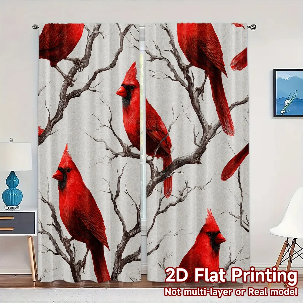 Impresión plana 2D, JIT 2 piezas, cortinas (sin varilla) Cortinas cardinales Cortinas contemporáneas elegantes Poliéster duradero versátil