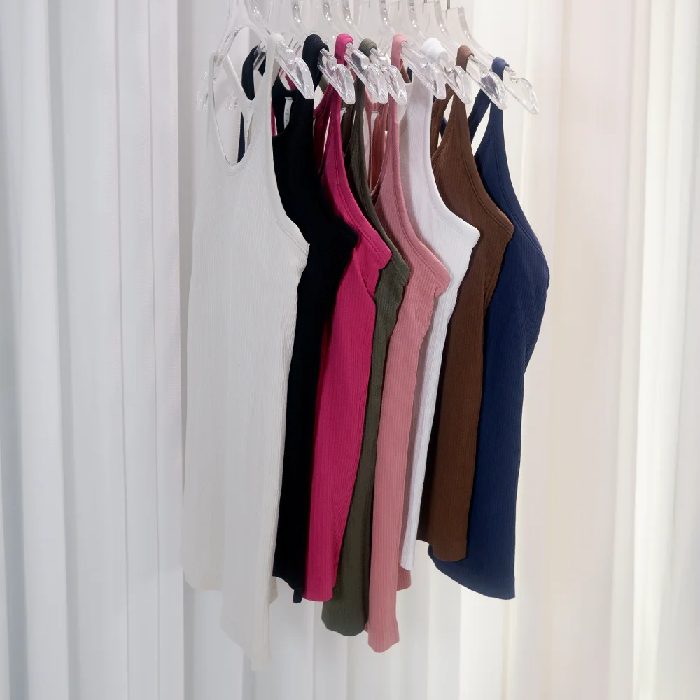 Summer Yoga Long Sleeveless Backless Outdoor Base Layer Slim Fit Ribbed with Chest Pads Bare Feel High Waist Quick-Dry Sports Ve