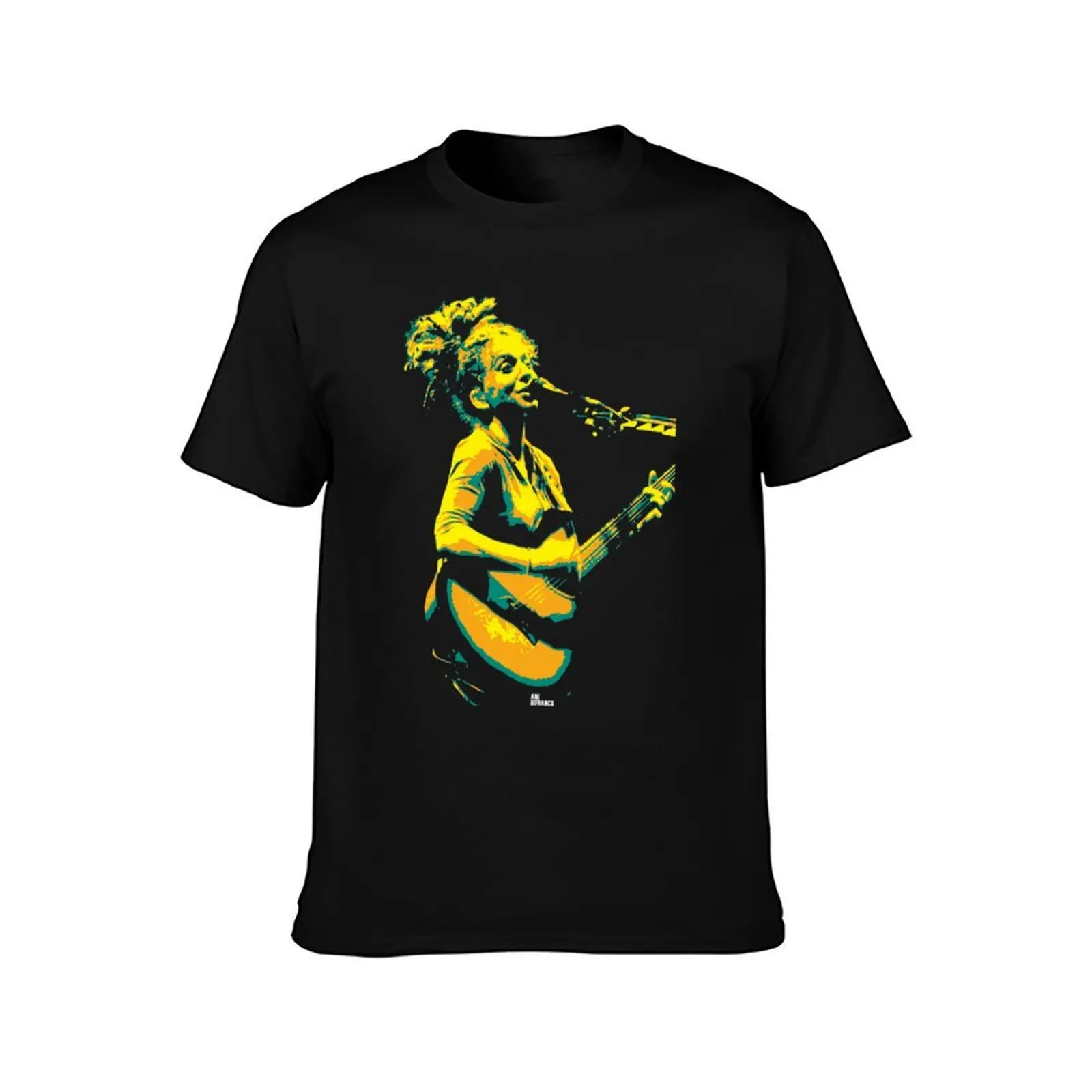 Ani DiFranco. Angela Maria. American singer-songwriter v3 Classic . T-Shirt, Summer Casual Cotton Tee, Oversized Streetwear Tops