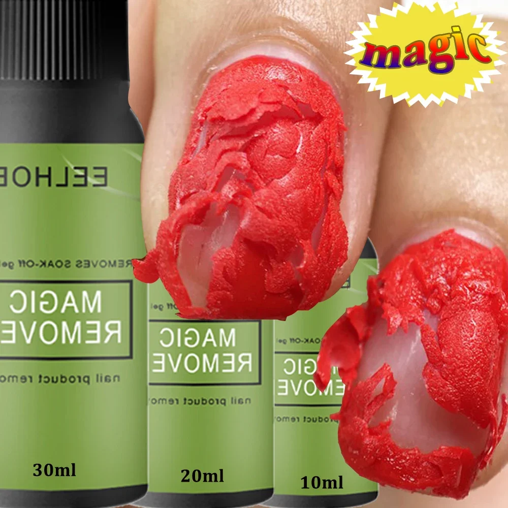 Removedor rápido mágico de esmalte semipermanente, herramienta limpiadora de manicura, Aceite Esencial Hidratante