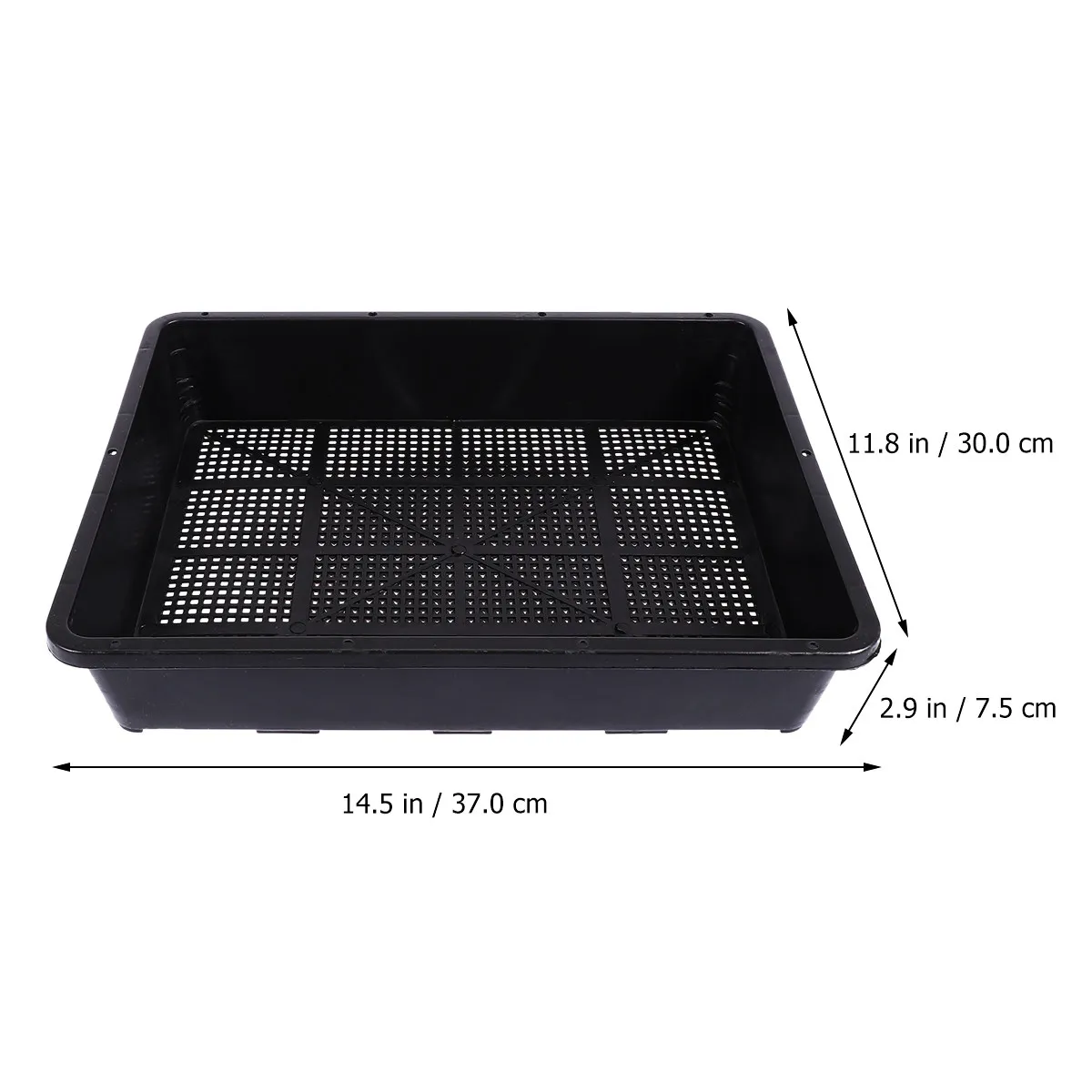 3Pcs Nursery Plates Premium Plastic Sprouting Trays Home Balcony Garden Growing Devices High Budding Rate Root Ventilation