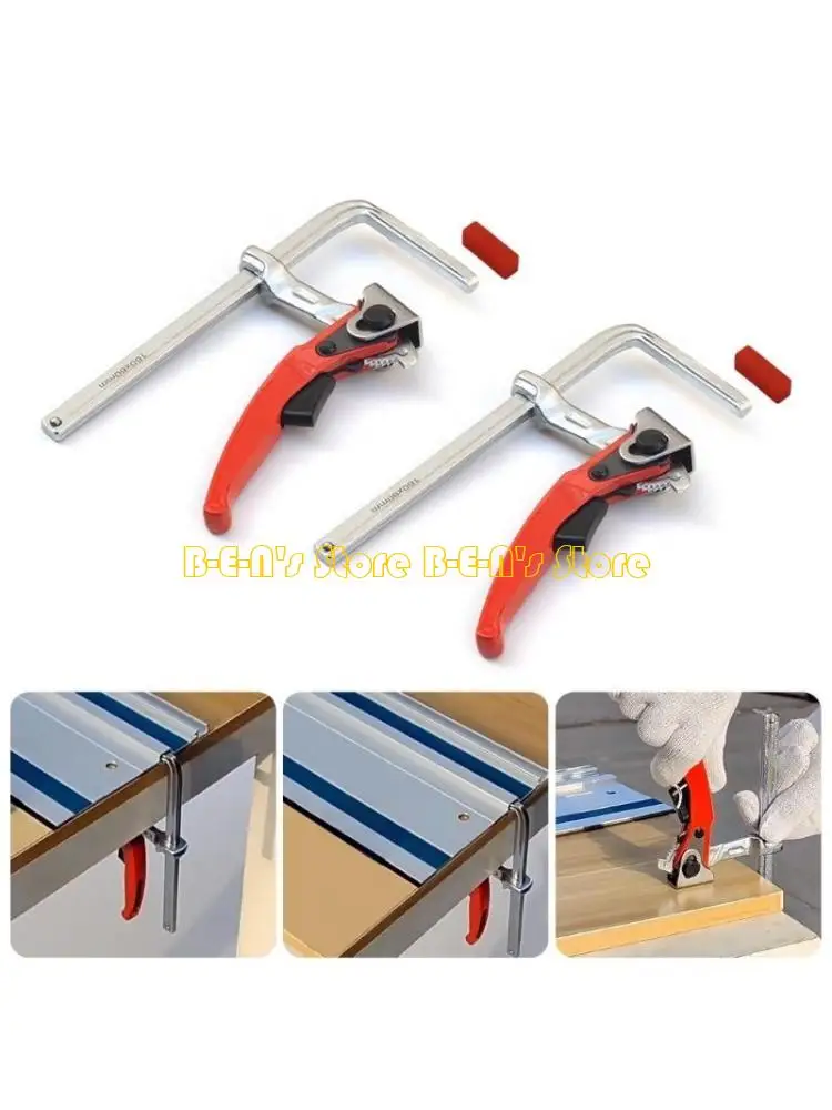 

Y1AD Ratcheting Bar Clamps Adjustable Quick Release Bar Clamps Furniture Making Clamps for Precisions Woodwork & Model Assemb