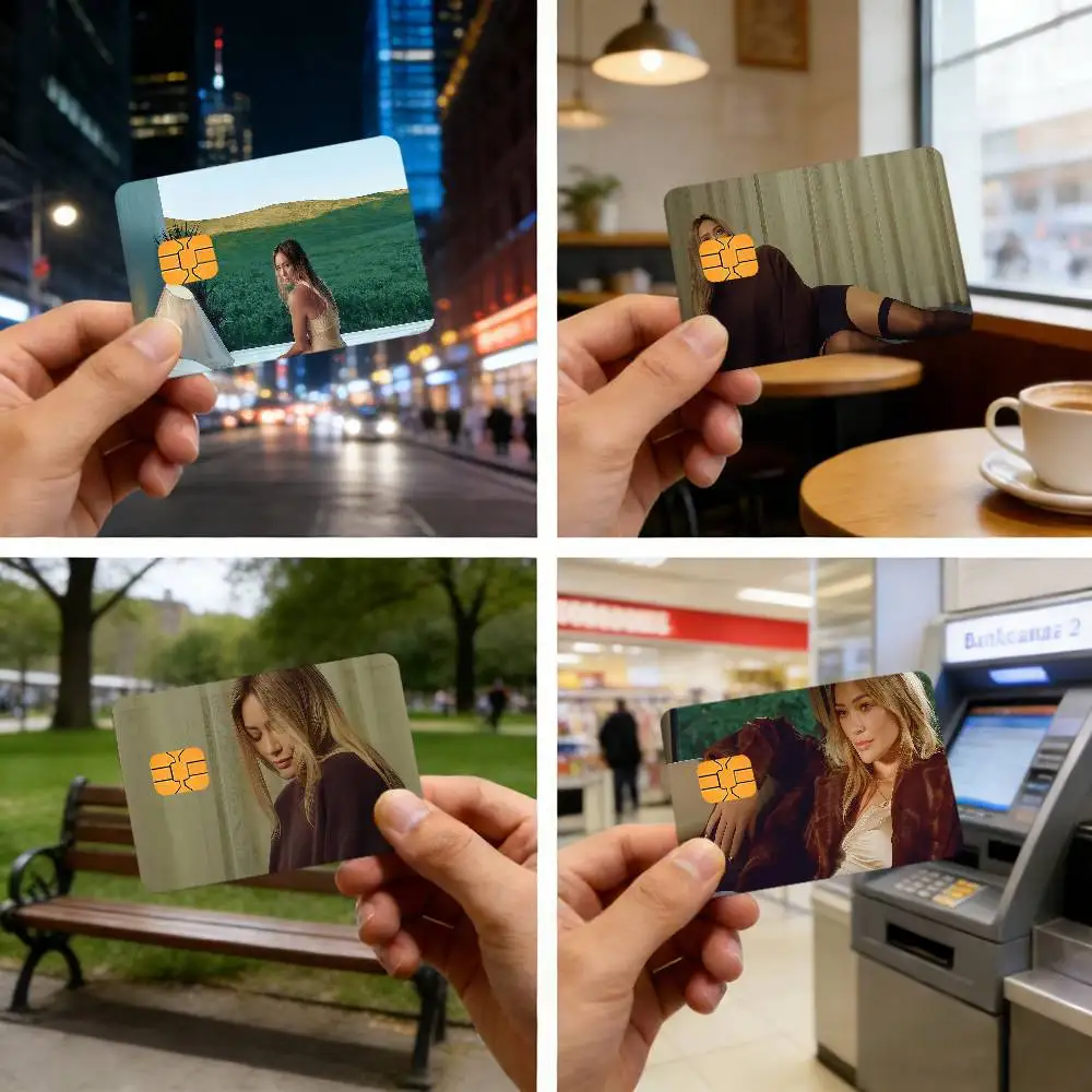 H-Hilary Singer E-Erhard Duff Bank Card Sticker Film Skin Cover for Debit Credit Bank Card Ultra-Thin and Fade-Resistant