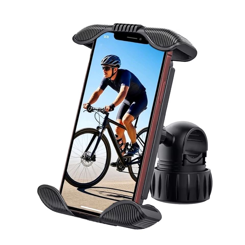 

Super Easy Install Bike Phone Holder - Universal Motorcycle & Bicycle Handlebar Mount for iPhone Samsung Google