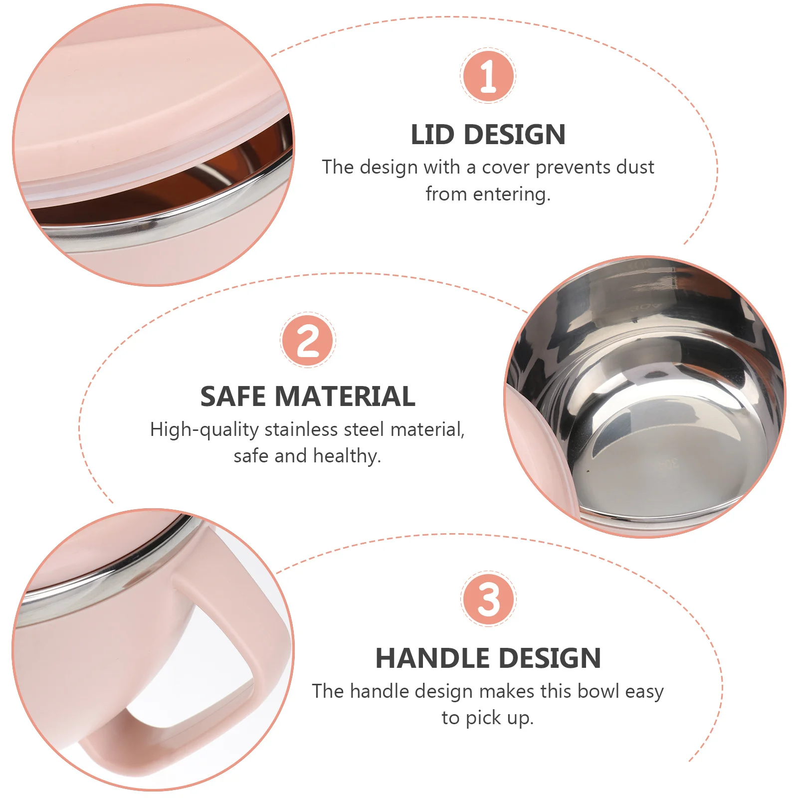 Cuenco de fideos de acero inoxidable de doble capa con tapa, contenedor de sopa portátil para fideos instantáneos, almacenamiento de aperitivos, mezcla de ensalada Bento