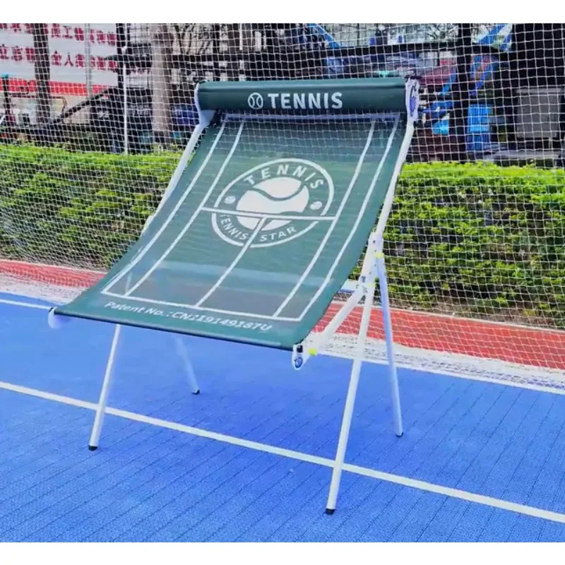 Portable Tennis Rebound Net Training Bounce Back Net Foldable Serve Practice Wall Single Player Workout Equipment