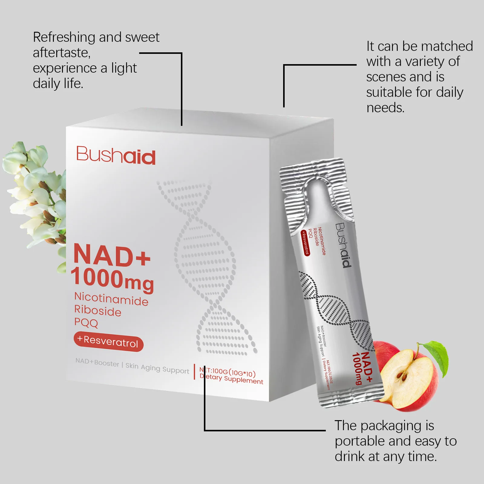 Anti‑Aging Oral Liquid Drink Boost Vitality Anti‑Oxidation Slow Down Skin Aging Inner Skincare Beauty Supplement for Women