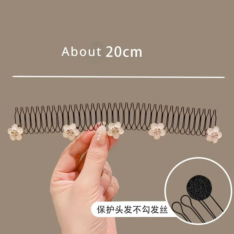 New Broken Hair Finish Headbands Headwears Sweet Pearl Metal Long Hair Comb Clips for Women Hair Accessories Children\'s Hairpins