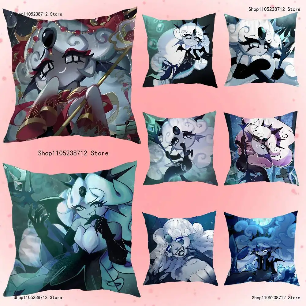 Black P-Pearl Cookie Pillowcase Pillowslip Cushion Plush Boys Girls Cartoon Anime Kawaii Decoration Kids Birthday Cute Gifts
