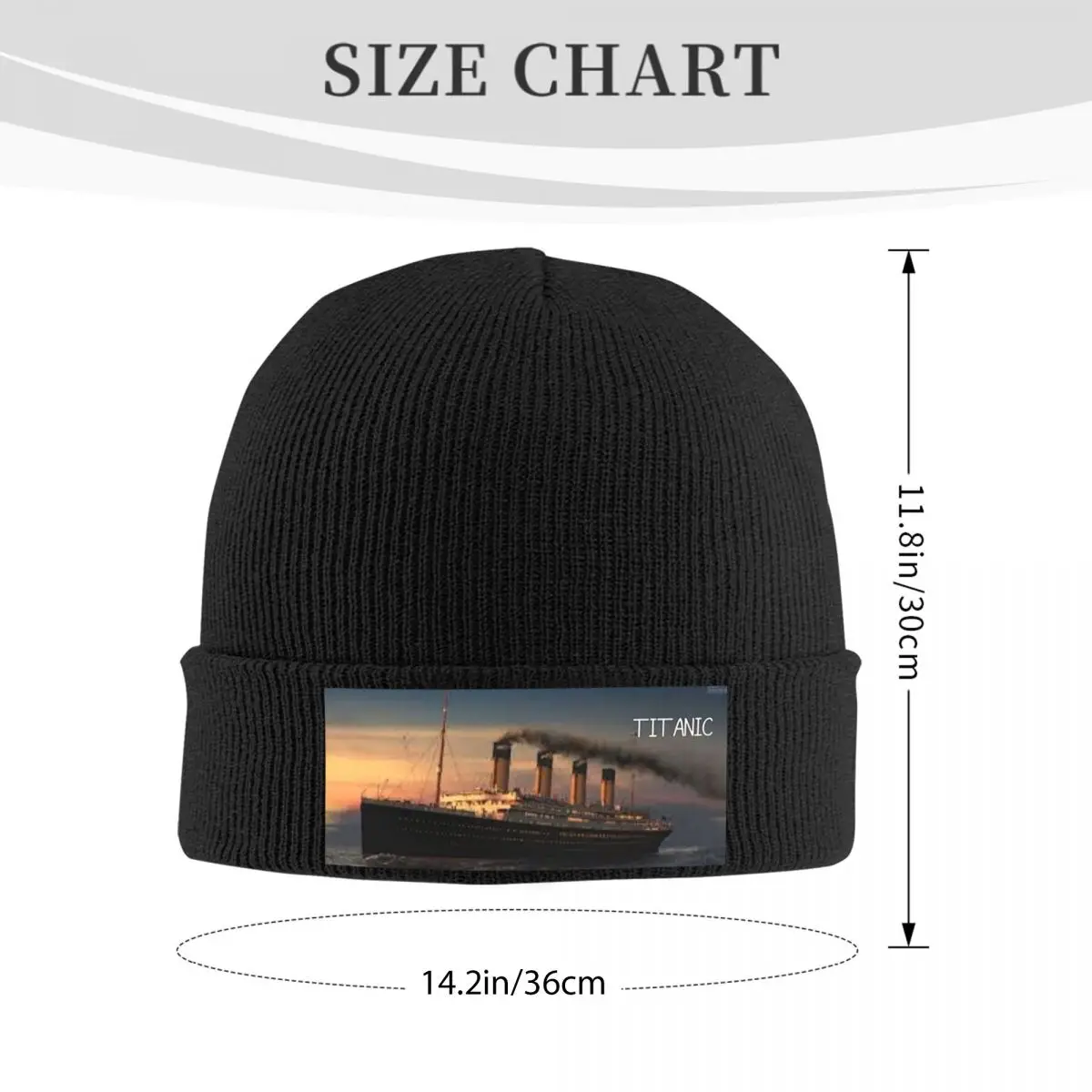 Titanic Britanic Sister Ship Iceberg White Star Liners Warm Knitted Cap Winter Knit Bonnet Hat Beanies Hip Hop Caps for Unisex