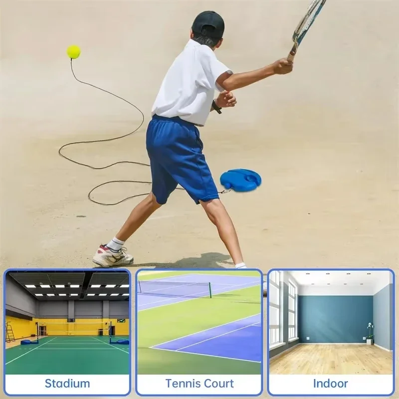 Portable Tennis Rebound Net - Solo Practice Trainer with Ball Return System, Adjustable Hitting Angle for Backhand