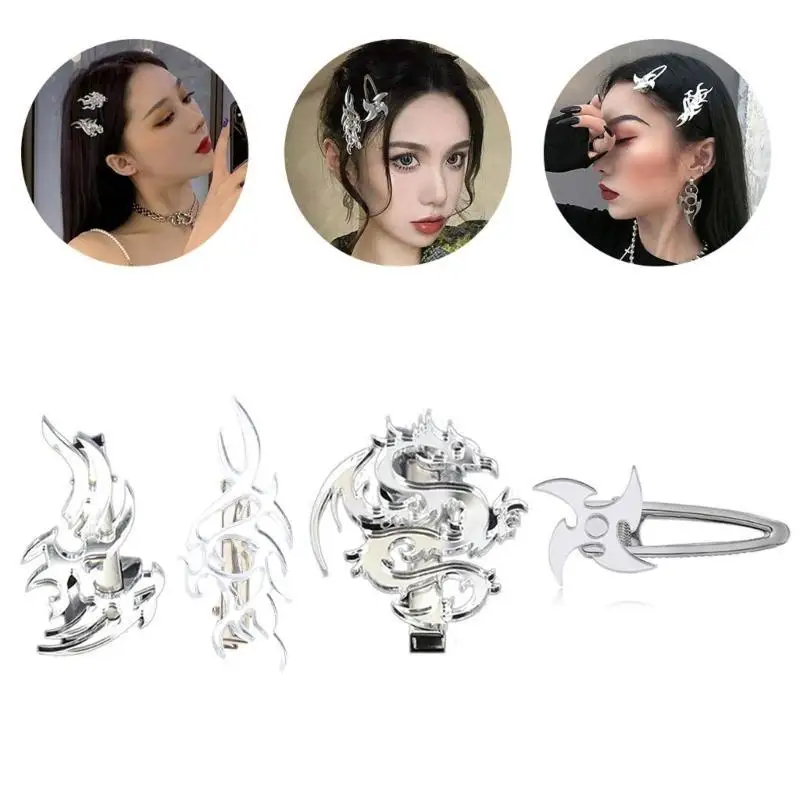 

39BB Панк Тотем Шпилька Готический Утконос Боковые зажимы Хэллоуин Заколка Косплей Костюм