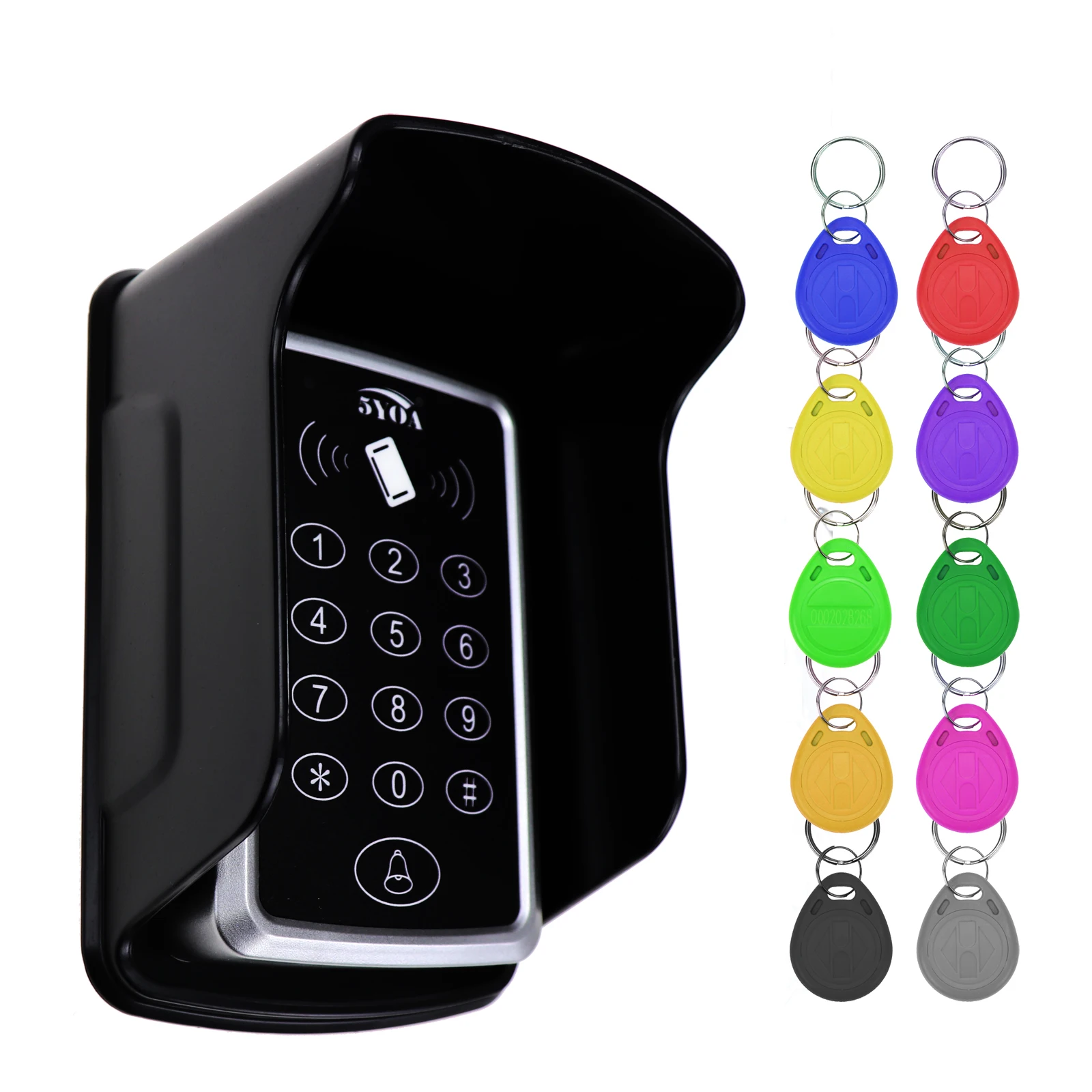 125KHz RFID Access Control Keypad EM Card Reader Door Access Control System Door Lock Opener Keyboard System