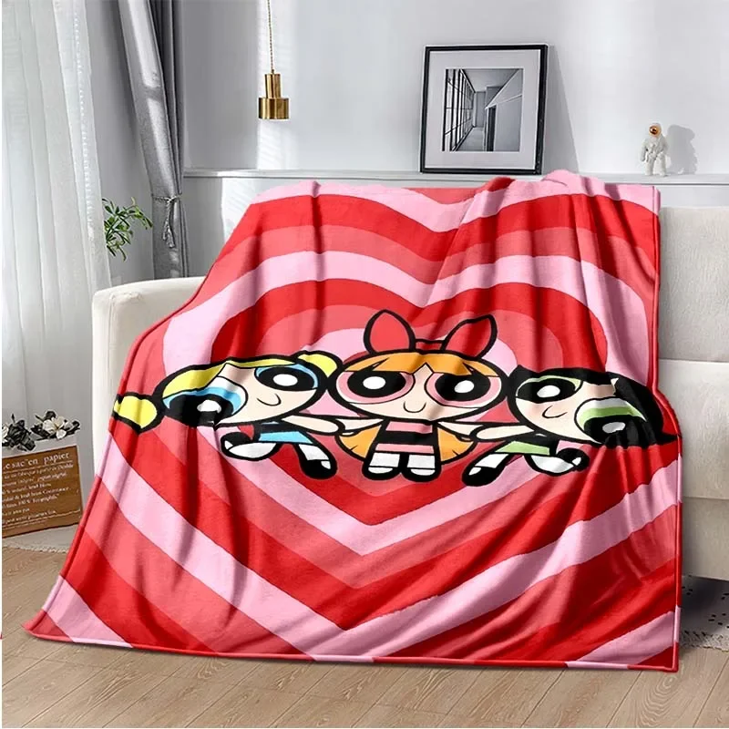 

Power Girls Logo Print Bed Exquisite Supplies Set, Down Three-piece Bedding Set, Luxury Birthday Gift,담요