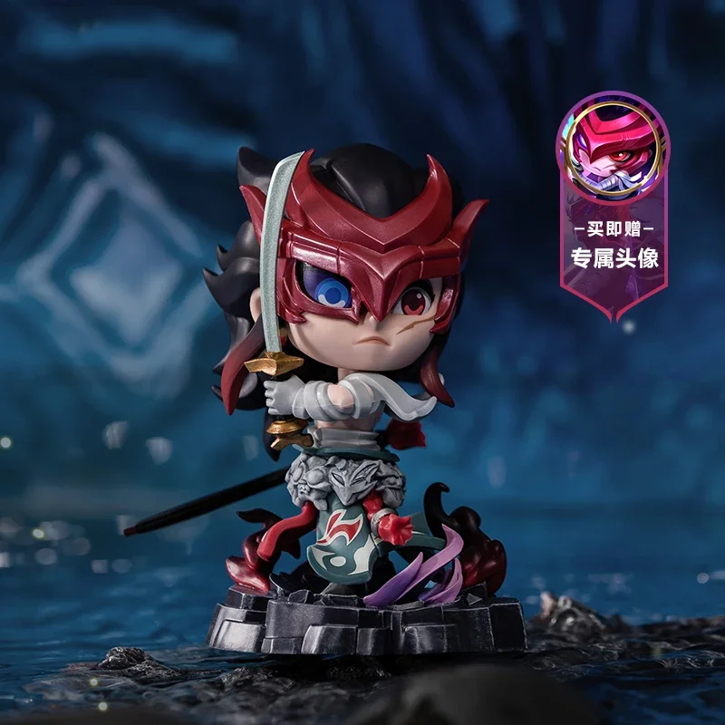 

Original League of Legend Yone Small Statues the Unforgotten Anime Figures Toys Periphery Collectibles Action Model Game Gifts