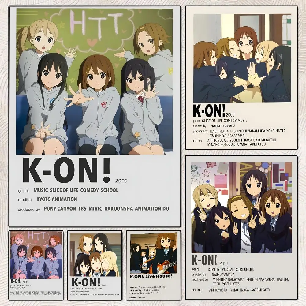 Anime K-K-On! Poster Decorative Wall Art Stickers Mural For Home Living Room Hallway Decor Gift