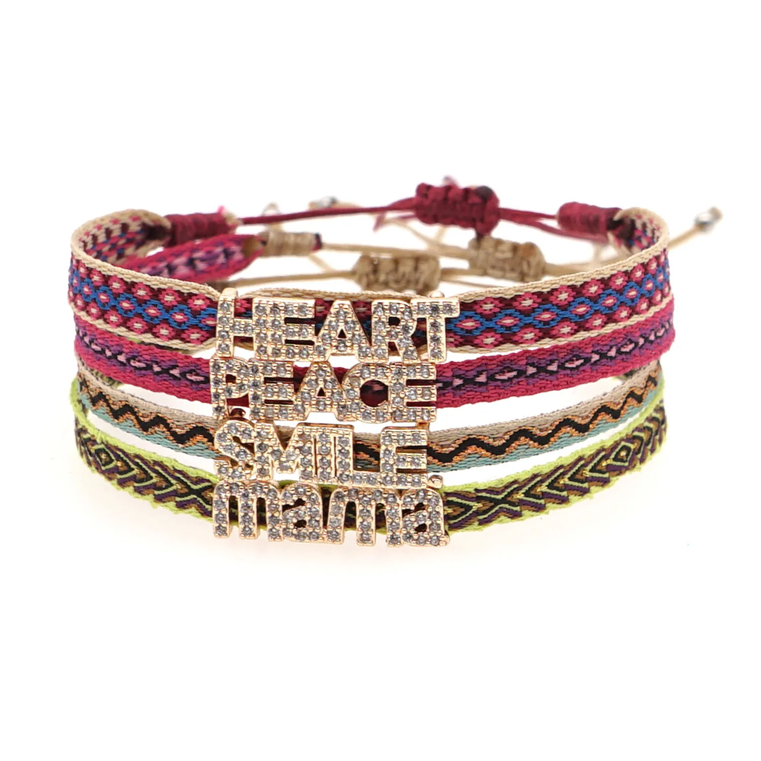 

Bracelet Women Jewellery Cloth Fabric Bracelets Gift Colombia Jewelry Boho Multilayer friendship Pulseras Femme