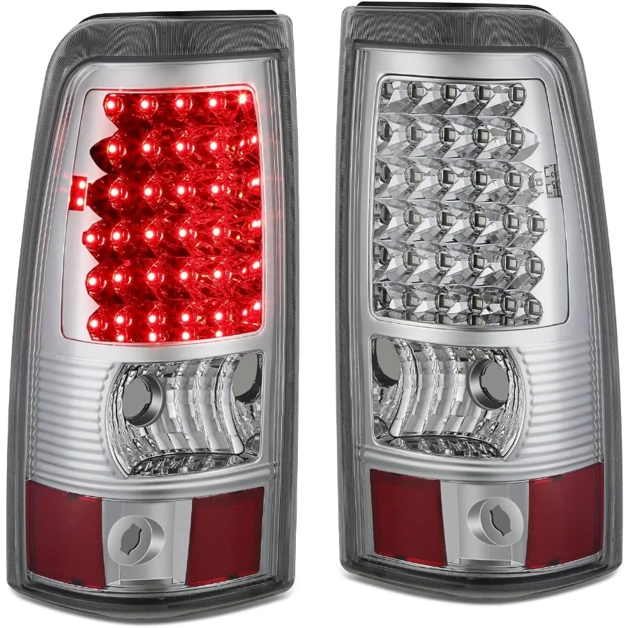 

LED Tail Light Assembly for Driver and Passenger Side Compatible with 20032006 Silverado and 2007 Sierra Vehicles Enhanced Visi