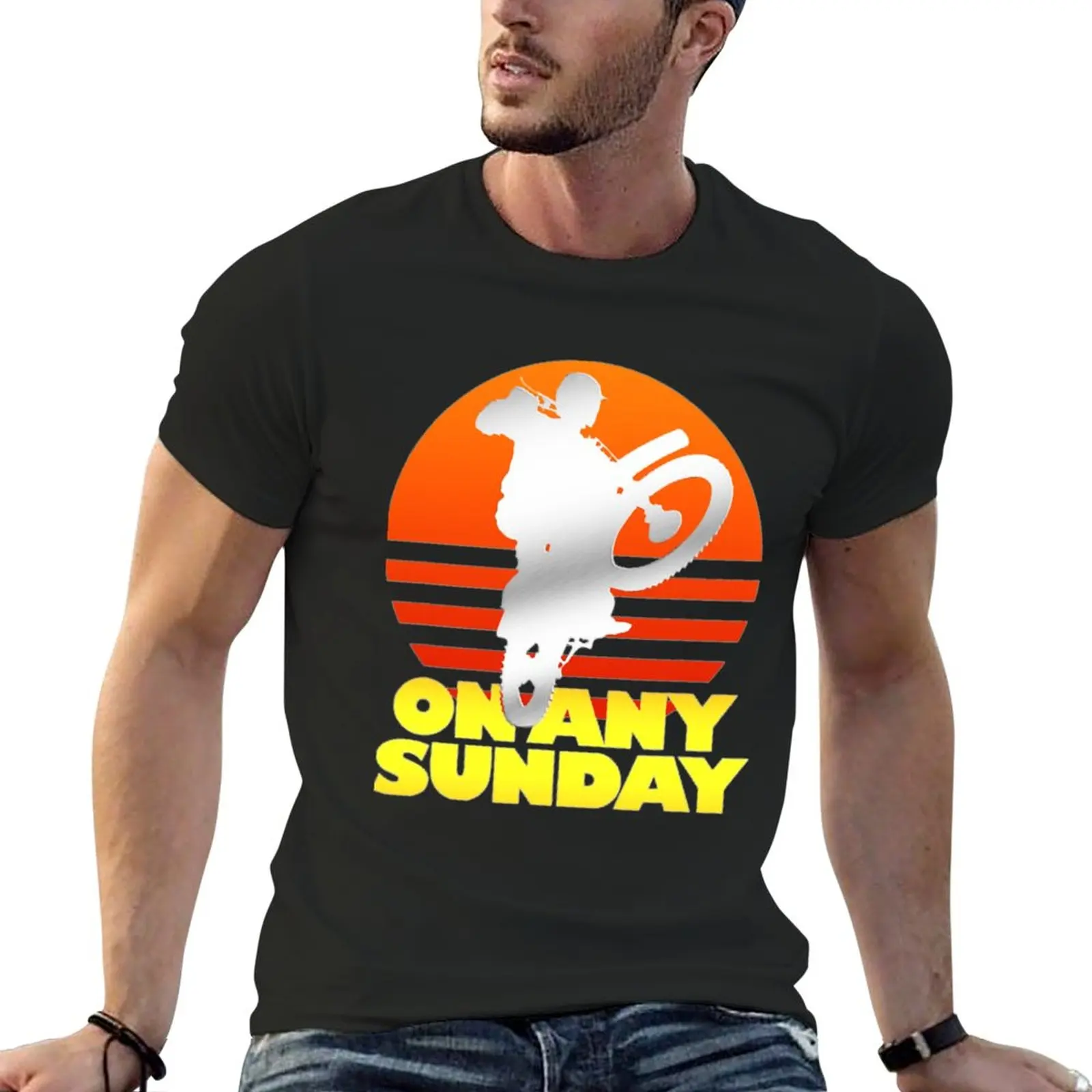 

New On Any Sunday T-Shirt quick drying t-shirt Anime t-shirt tees oversized t shirt fruit of the loom mens t shirts