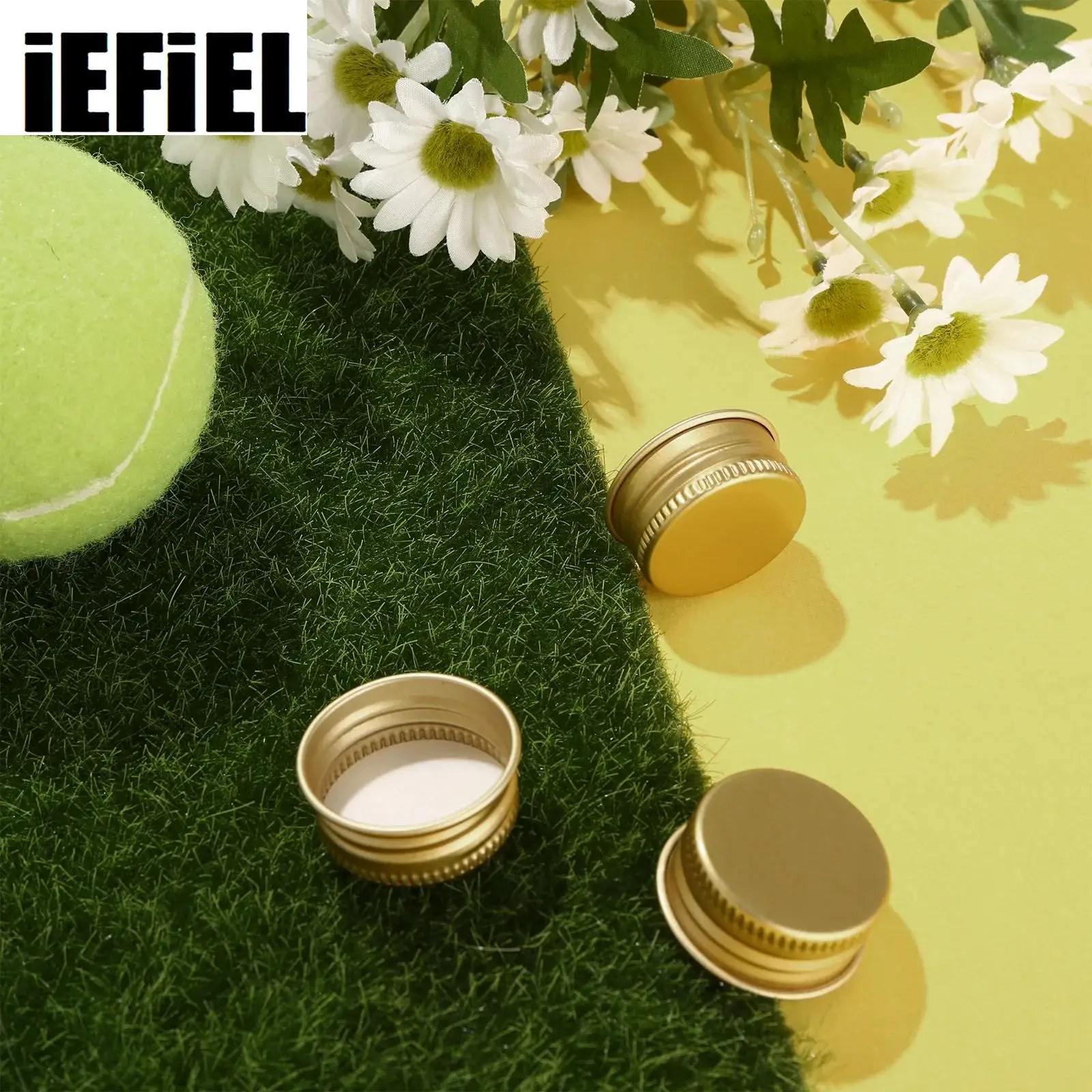 50 24/28mm Mini Cap Premium Aluminium Fresh-keeping Lids Threaded Caps Lid Replacements for Mason Jar Borosilicate Glass Bottles