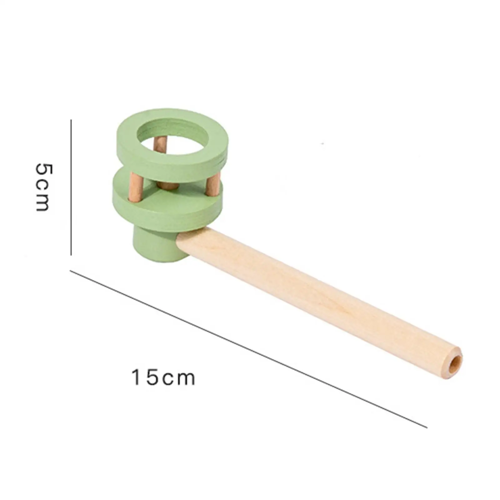 Wooden Blowing Toys Floating Blow Pipe Balls Game Toy, Classic Blowing Pipe Whistles Balls Toys for Boys Girls Adults Kids