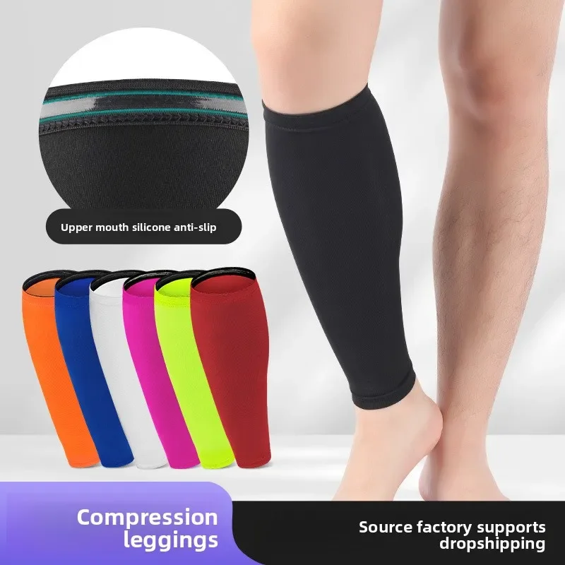 Breathable Compression Knee Pads Calf Guards Men Women Basketball Football Mountaineering Running Non Slip Elastic