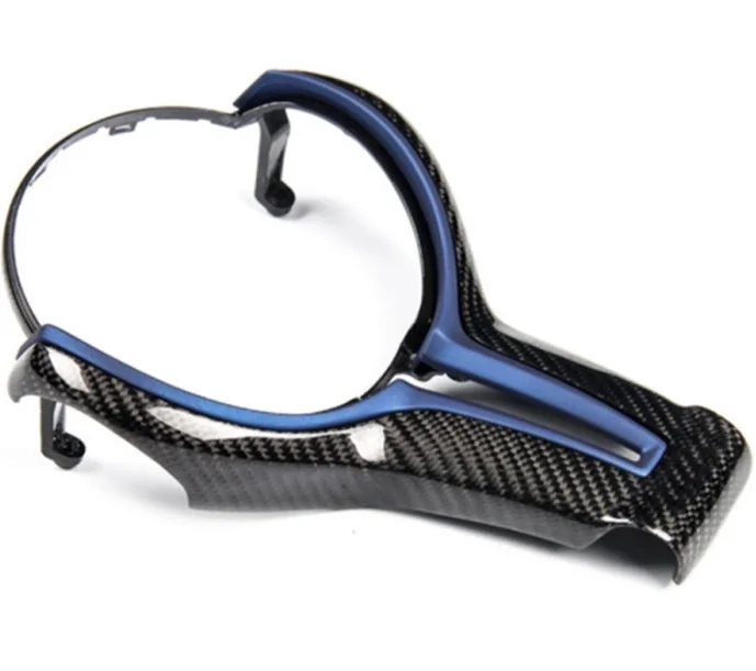 steering wheel decoration insert trim cover with carbon fiber for  F80 F82 F10 F31 F36 X1 X2 X3 X5 M3 M5 1 2 3 4 5 6 7series