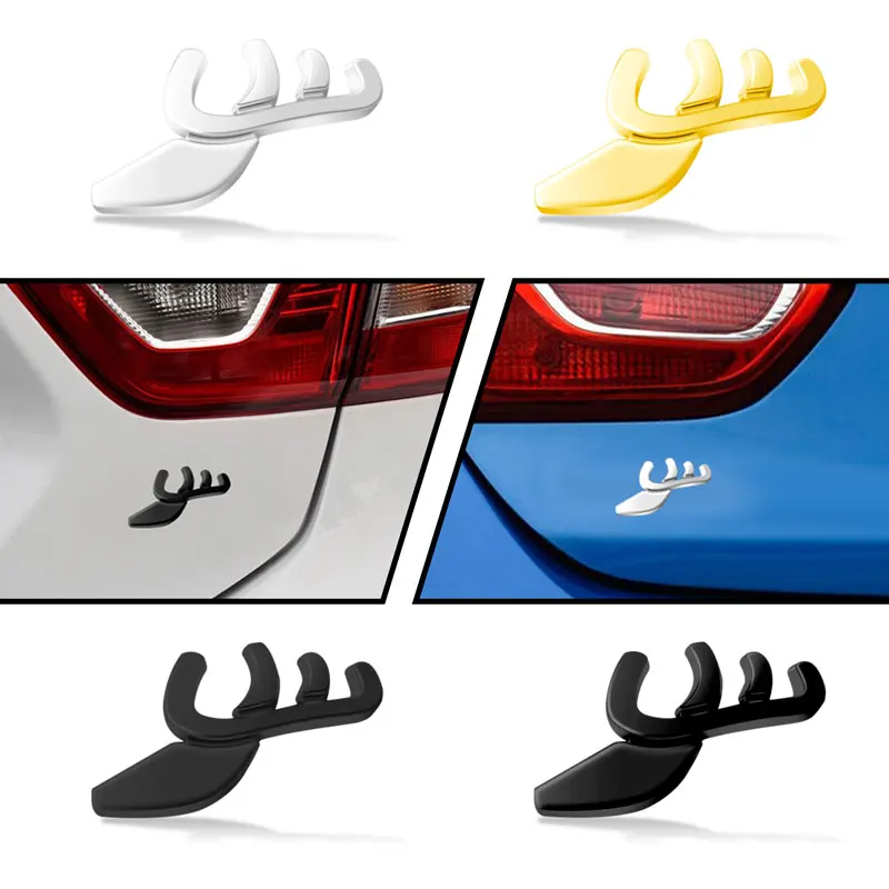 Metal Bumper Sticker Car Creative Fender Side Decor For Buick Excelle Regal For SAAB Hirsch Aero 95X 97X 93 94 95 99 900S 9000