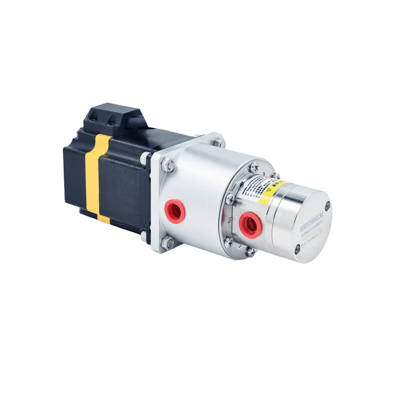 SOVOFLO MC204XP02BX90 Magnetic Drive Gear Pump 0.3LPM 0.3mL/rev. Stainless Steel 316L body DC 24V Stepper motor 100W for Liquids