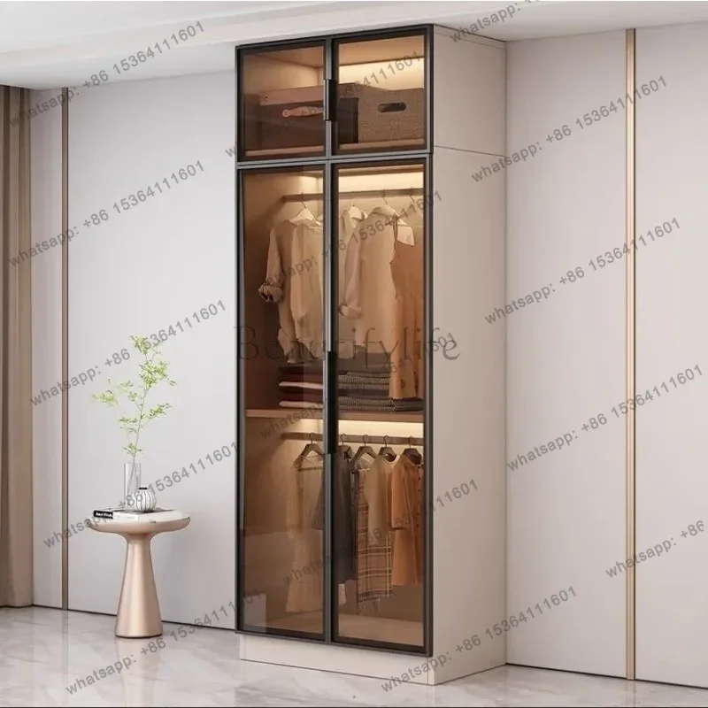 Factory Direct Waterproof Design Wardrobe Heavy Duty Korean Style Wardrobe Bedroom Shelves Modern Ropero Para Gurdar Ropa Home F
