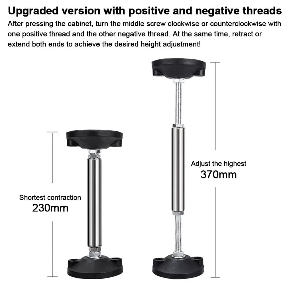 Stainless Steel Telescopic Support Rod Multifunctional Adjustable Sink Support Brackets Easy Install Extendable Rod Household