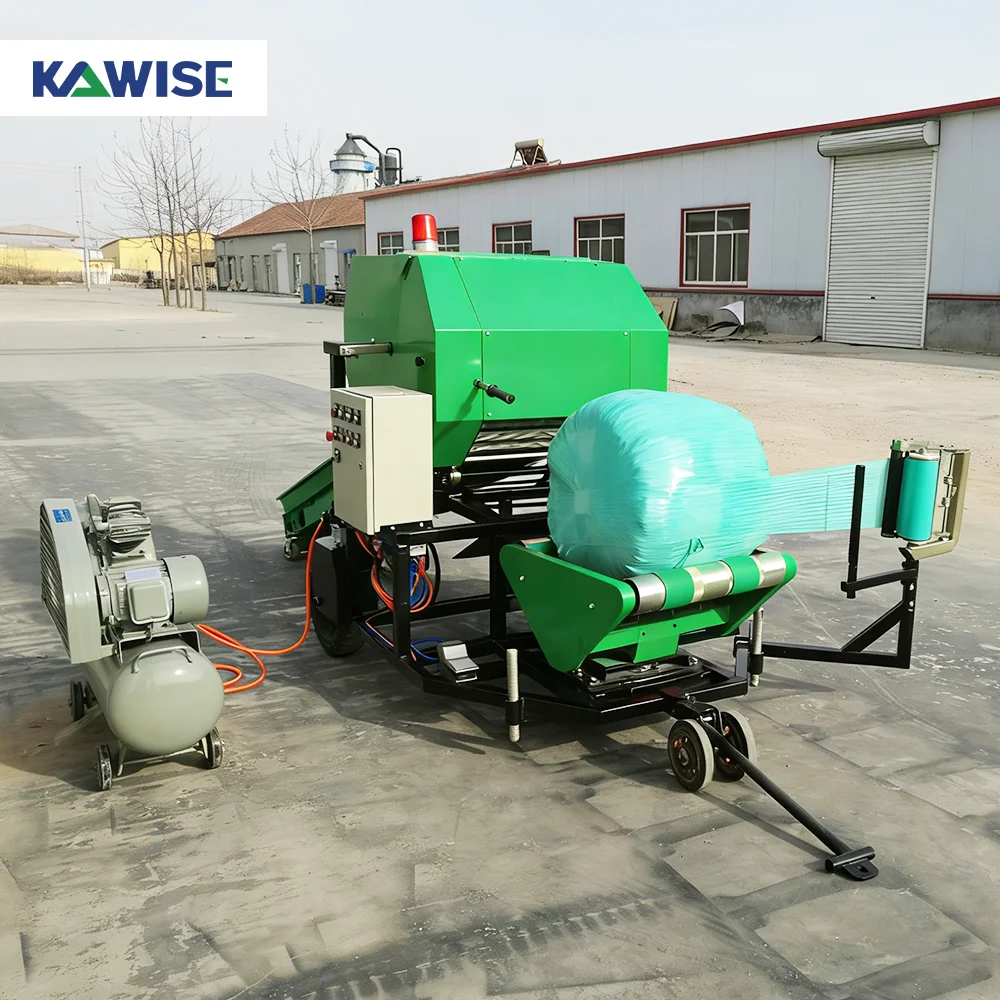 AIROW Silage Baler Wrapper for Corn Silage Wheat Straw Rice Straw and Ranch Feed Storage Farm Use