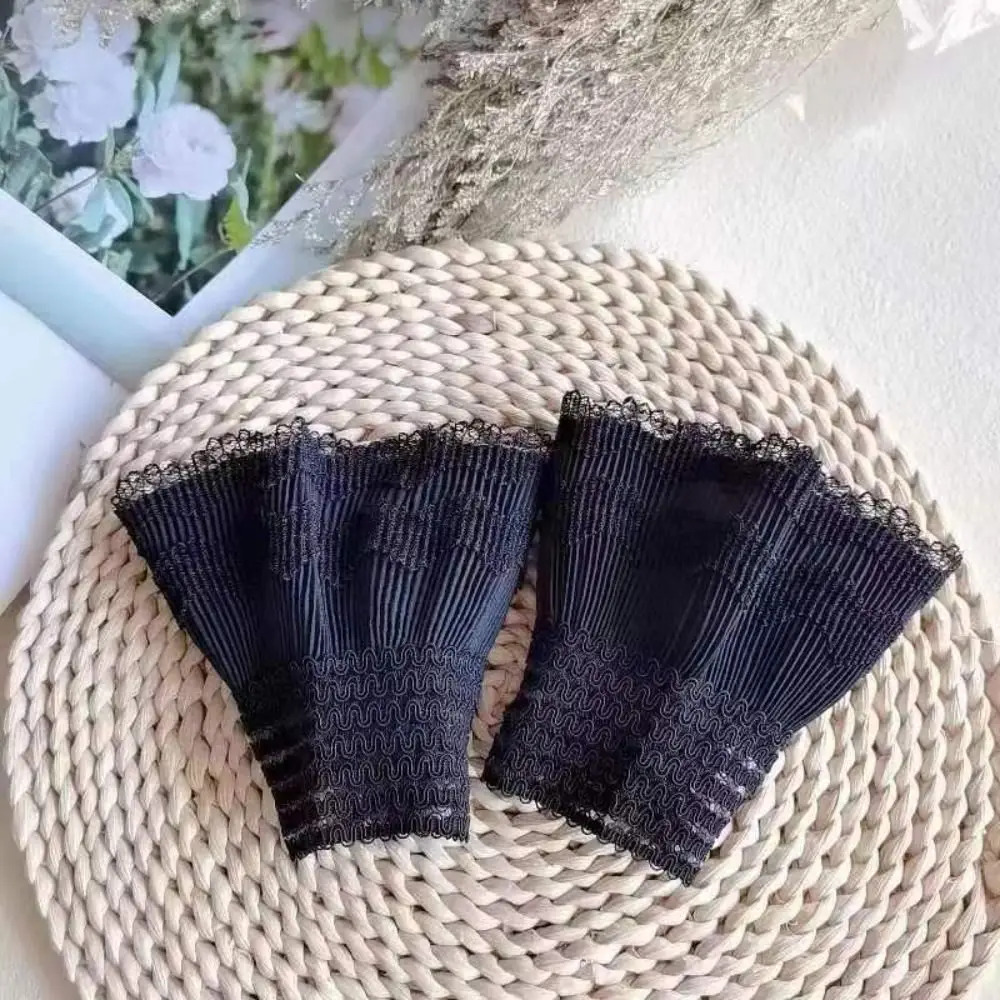 

1Pair Sun Protection Arm Cover Gloves Sweater Decorative Detachable Sleeve Cuffs Ruffles Elbow Sleeve Lace Cuffs Fake Sleeve