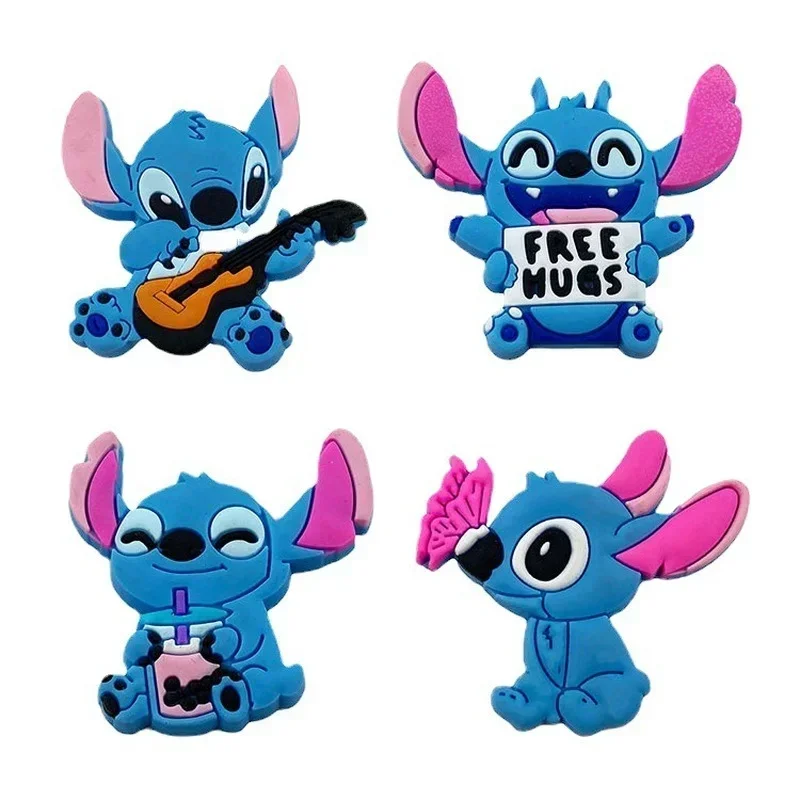 8pcs Disney Stitch Shoelace Buckle Anime Cartoon Cute Fashion Sneakers Sneakers Lace Decorative Shoe Buckle Birthday Gift