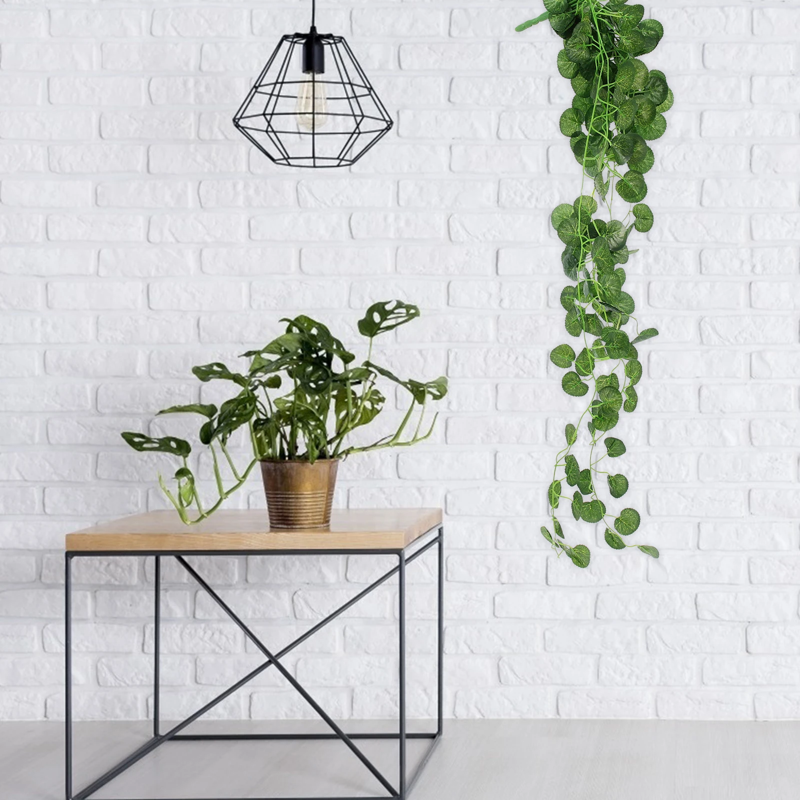 

Imitated Plant Rattan Hanging Decor Artificial Vine Wall-Mounted Pendant Simulation Faux Rattan Adornment For Indoor