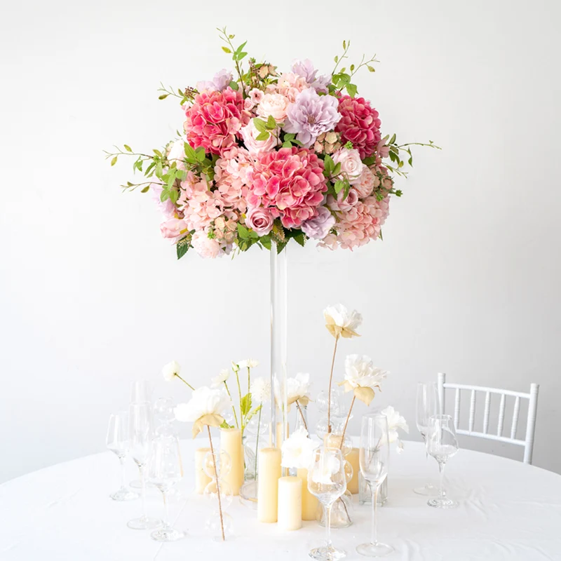 Table Centerpiece Artificial Baby Breath Flower Ball for Wedding Christmas Decoration Maison Home Decor Flower Ball Table