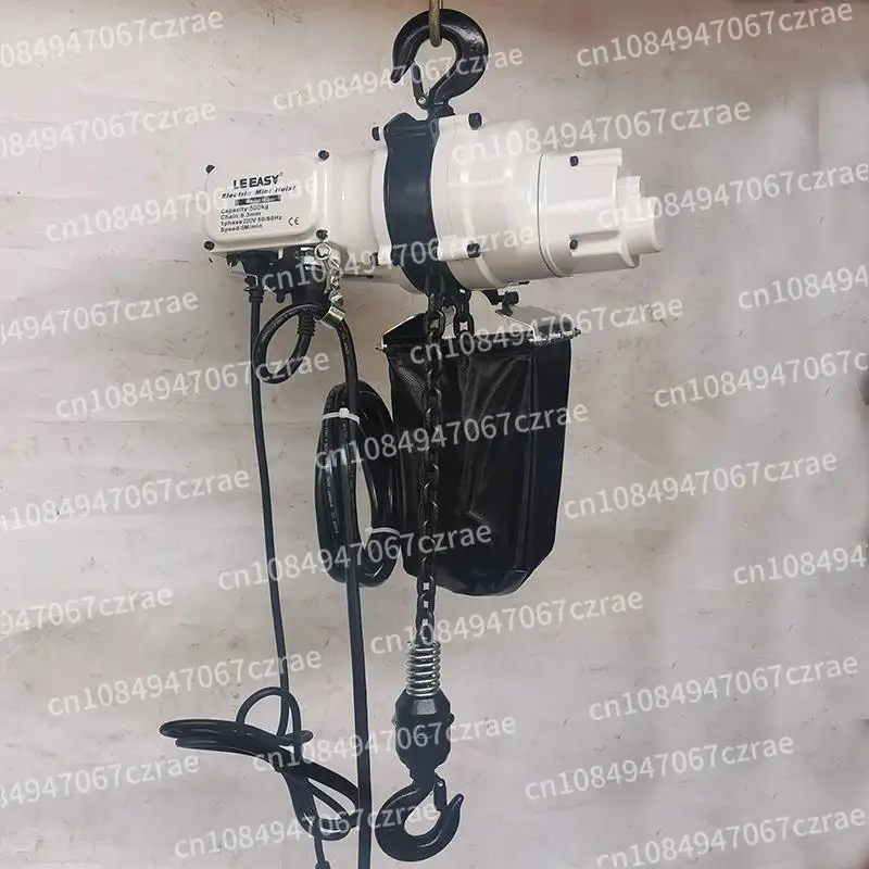 20V2 Mini Mini Mini Chain Stacking Strip Dynamic Hoist Ring Chain Crane Hoist Weight Light Body Small Electricity Micro   Crane