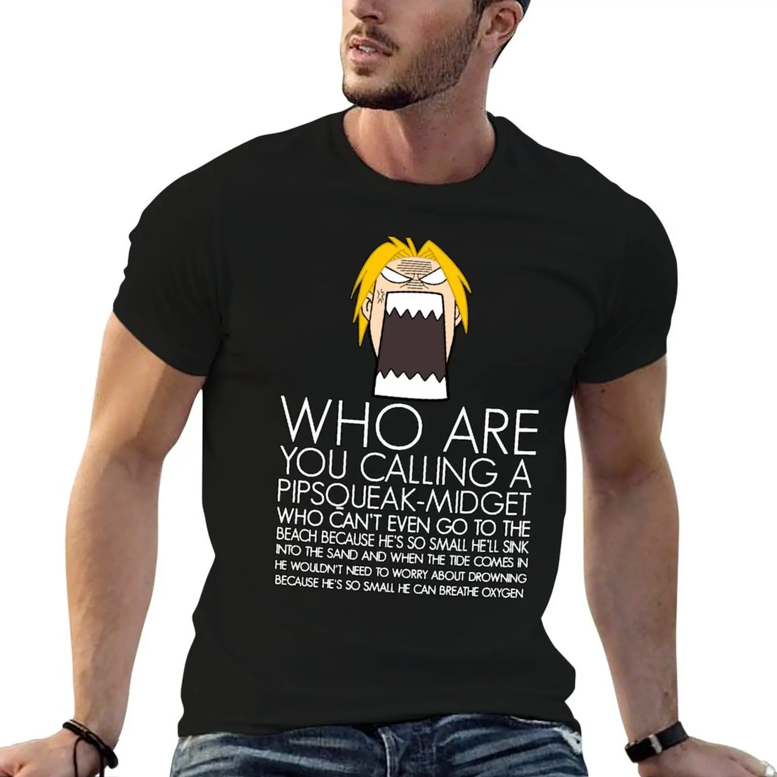 

Edward Elric T-Shirt anime tshirt t shirt man cotton T-Shirt
