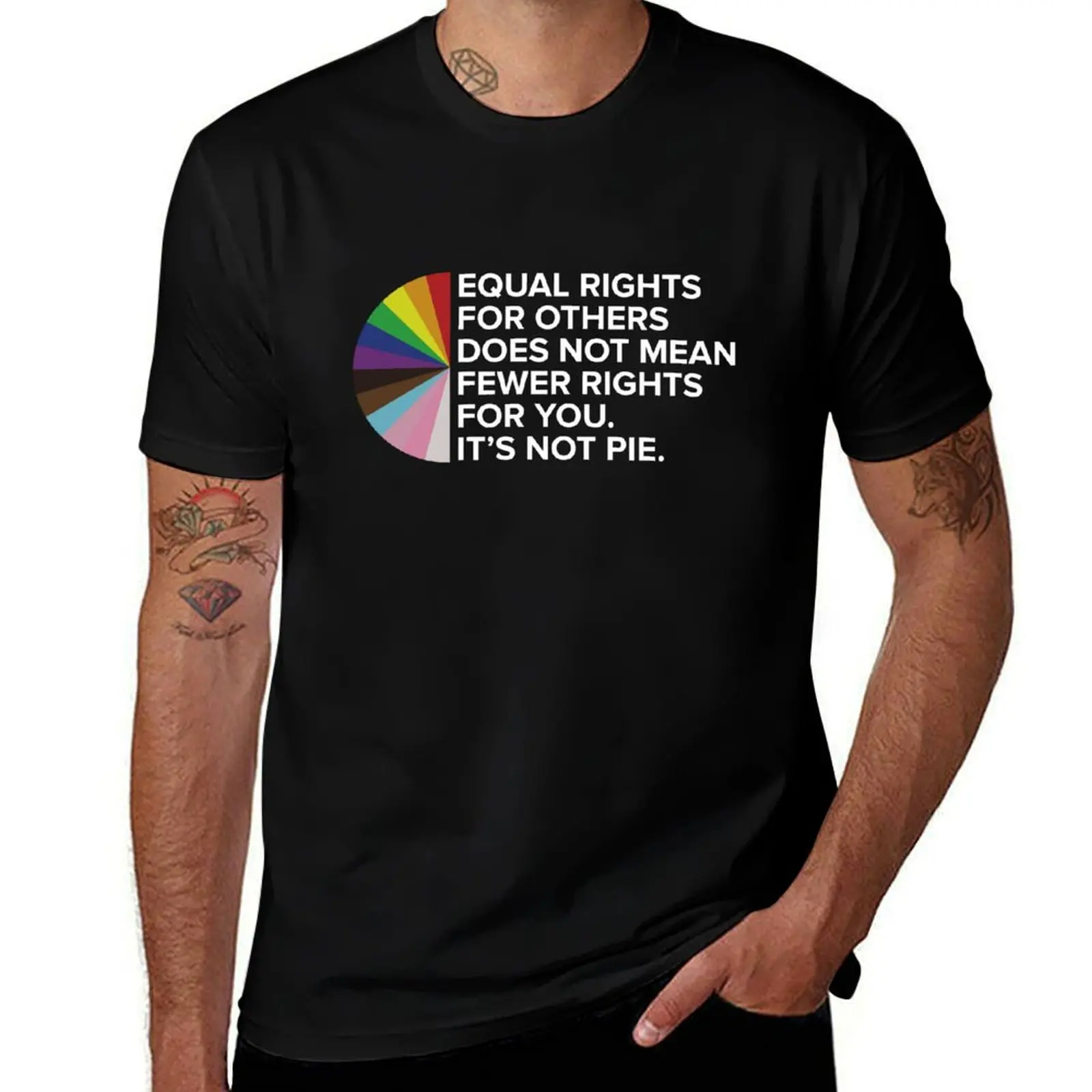 

Equal Rights LGBTQIA+ Pride Awareness Inclusivity Ally T-Shirt t shirt man plain men t shirt cotton 100% T-Shirt