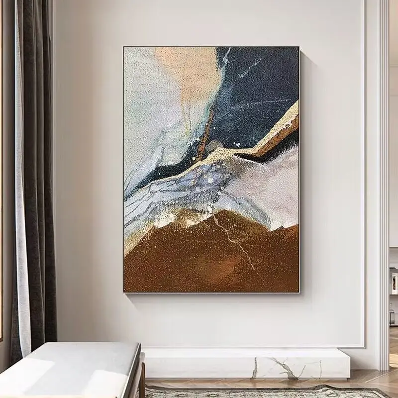 Hand-Painted Oil Painting Modern Light Luxury Jinshan Oil Painting  For Home Decoration Bedroom Dining Room Living Room And Sofa