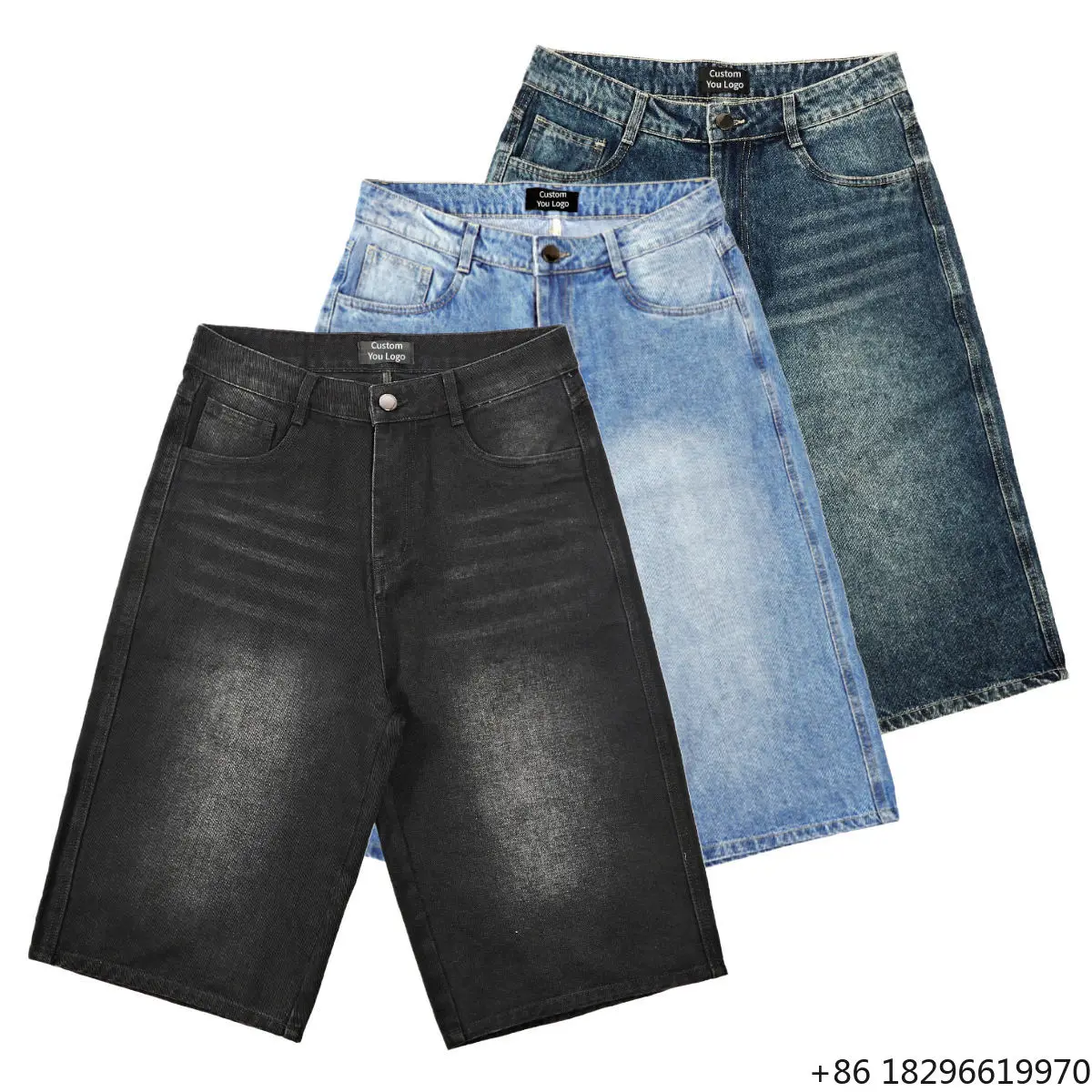 Summer New Men Fashion Stretch Causal Short Jeans Denim Shorts Blue Black Denim Swear Mens Shorts