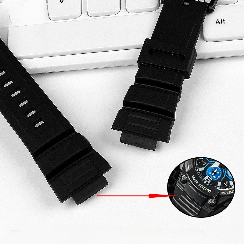 For Casio MCW-100H/W-S220 H/Hdds100 Convex Interface Men Women Soft Multi-Color Sports Resin Silicone Watch Strap Watchbands