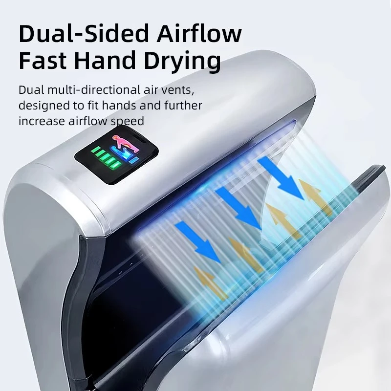 High Speed Automatic Jet Air Blade Hand Dryers for Bathroom Toilet Hotel and Commercial Restroom with Sensor
