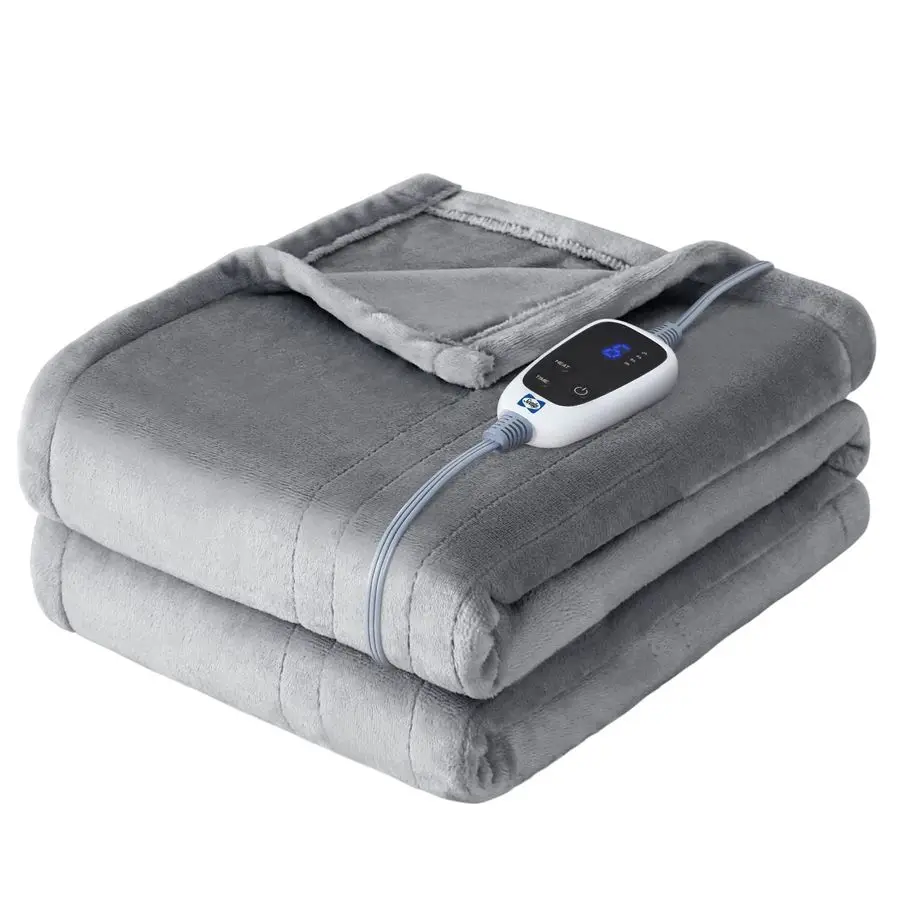 

Heated Throw Blanket, Flannel Electric Blanket Throw with 6 Heating Settings amp 210 Hours Auto Shut Off, Fast Heating amp Machi